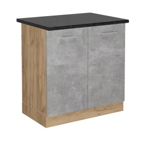 Spülenunterschrank R-Line Beton 80 cm , AP Anthrazit Vicco