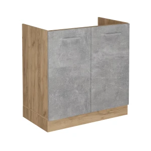Szafka pod zlew R-Line Beton 80 cm bez blatu roboczego Vicco