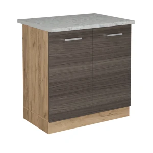 Vaskeskab R-Line Ædel grå 80 cm BP Marmor Vicco