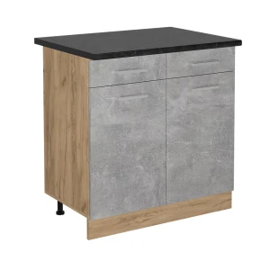 Szafka dolna do kuchni R-Line Beton 80 cm , BP Antracyt Vicco