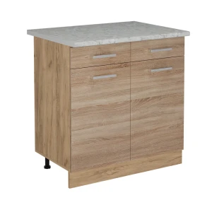 Szafka dolna do kuchni R-Line Sonoma 80 cm BR Marmur Vicco