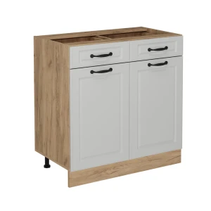 Køkkenskab R-Line Hvid landhus 80 cm uden bordplade Vicco
