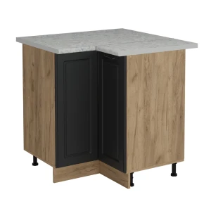 Hjørneskab R-Line Antracit landhus 75.6 cm BP Marmor Vicco