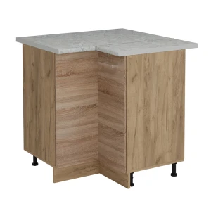 Eckunterschrank R-Line Sonoma 75.6 cm AP Marmor Vicco