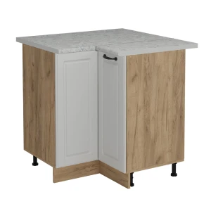 Hjørneskab R-Line Hvid landhus 75.6 cm BP Marmor Vicco