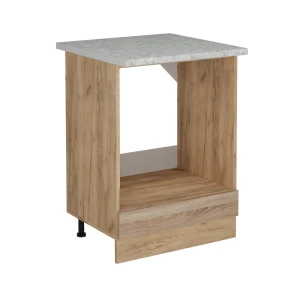 Herdumbauschrank R-Line Sonoma 60 cm AP Marmor Vicco