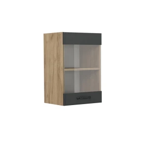 Køkkenskab med glas R-Line Antracit landhus 40 cm Vicco