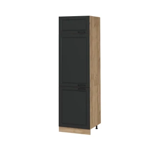 Køleskabsindbygningsskab R-Line Antracit landhus 60 cm Vicco