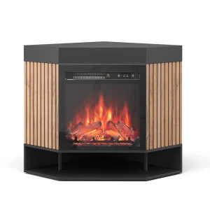 Elektrisk pejs Lynea Sort 100 cm med realistisk flammeeffekt og 1800W varmelegeme Vicco