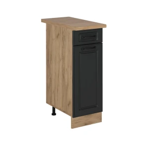 Szafka dolna do kuchni R-Line Antracytowy domek wiejski 30 cm , BP Dąb Vicco