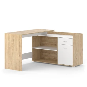Hjørneskrivebord Noira Sonoma 135 x 77 cm med skuffe Vicco