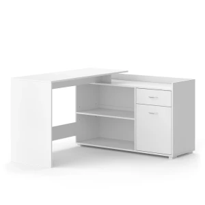 Hjørneskrivebord Noira Hvid 135 x 77 cm med skuffe Vicco