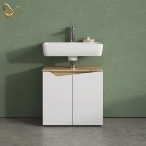 Waschbeckenunterschrank Timavo Weiß 60 x 57.5 cm mit 2 Türen livinity®
