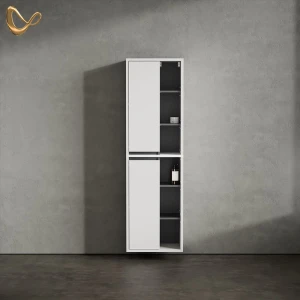 Badschrank Vomano Weiß 50 x 170 cm livinity®