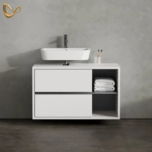 Waschbeckenunterschrank Vomano Weiß 100 x 60 cm livinity®