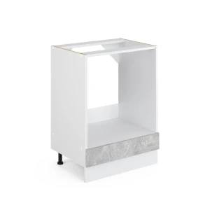 Komfurindbygningsskab R-Line Beton 60 cm , BP Antracit Vicco