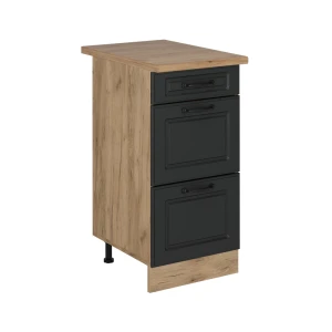 Køkkenskab R-Line Antracit landhus 40 cm med skuffer, BP Eg Vicco
