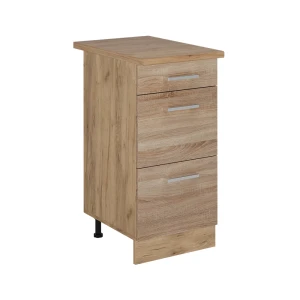 Szafka dolna do kuchni R-Line Sonoma 40 cm z szufladami, BP Dąb Vicco