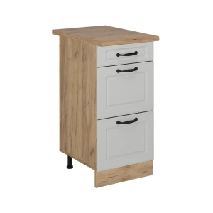Køkkenskab R-Line Hvid landhus 40 cm med skuffer, BP Eg Vicco