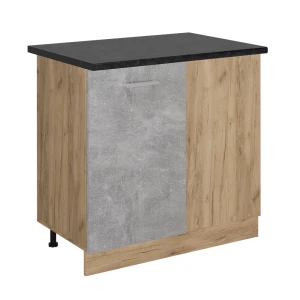 Szafka narożna R-Line Beton 86 cm , BP Antracyt Vicco