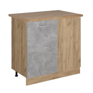 Szafka narożna R-Line Beton 86 cm , BP Dąb Vicco