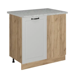 Hjørneskab R-Line Hvid landhus 86 cm BP Marmor Vicco