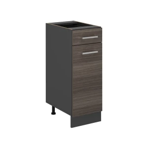 Küchenunterschrank R-Line Edelgrau 30 cm ohne Arbeitsplatte Vicco