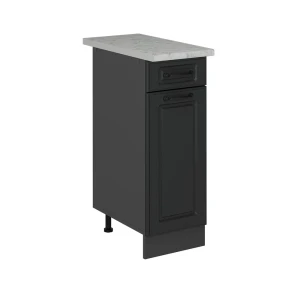 Køkkenskab R-Line Antracit landhus 30 cm BP Marmor Vicco