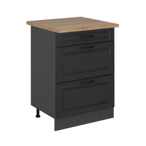 Køkkenskab R-Line Antracit landhus 60 cm med skuffer, BP Eg Vicco