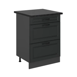 Szafka dolna do kuchni R-Line Antracytowy domek wiejski 60 cm z szufladami, BP Antracyt Vicco