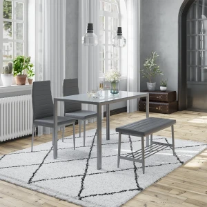 Sitzbank  Grand Grau 85 x 35 cm livinity®