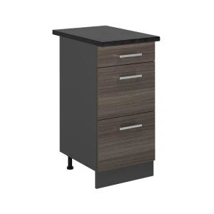 Szafka dolna do kuchni R-Line Szlachetna szarość 40 cm z szufladami, BP Antracyt Vicco