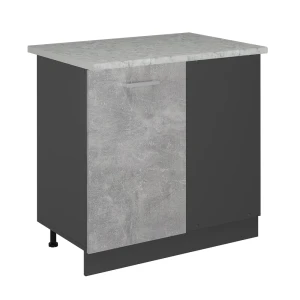 Szafka narożna R-Line Beton 86 cm BR Marmur Vicco