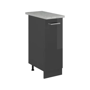 Apotekerskab R-Line Antracit højglans 30 cm BP Marmor Vicco
