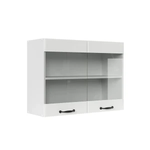 Keittiön lasikaappi R-Line Valkoinen maalaistalo 80 cm Vicco