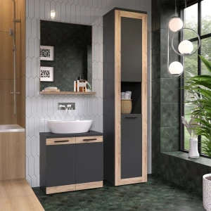 Hochschrank Niko Anthrazit 40 x 194.3 cm livinity®