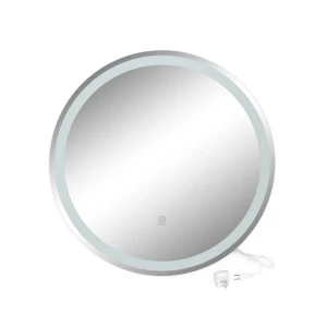 Lustro łazienkowe Lumos Biały 70 cm z przełącznikiem dotykowym Vicco