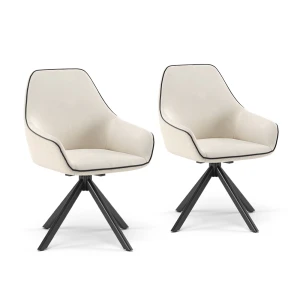 Loungestol Eleganza Beige Sæt med 2 stk. Vicco