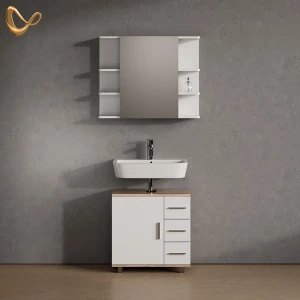 Badmöbel-Set Eisak Sonoma 2 Teile livinity®