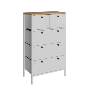 Kommode Belaro Hvid 56 x 95 cm med 5 skuffer Vicco