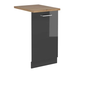 Astianpesukoneen etupaneeli R-Line Korkeakiiltoinen antrasiitti 45 cm , AP Oak Vicco