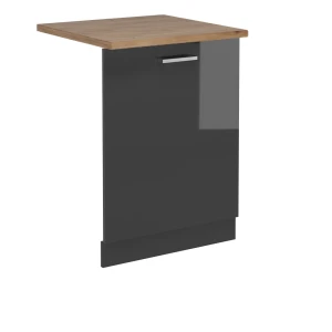 Panel przedni zmywarki R-Line Antracyt wysoki połysk 60 cm , BP Dąb Vicco