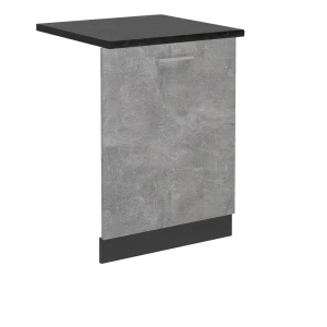 Opvaskemaskinens frontpanel R-Line Beton 60 cm med bordplade Vicco