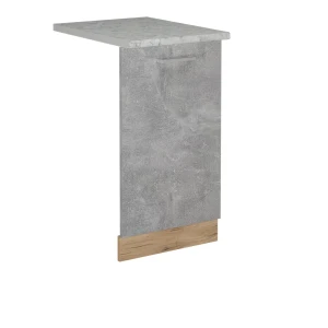 Opvaskemaskinens frontpanel R-Line Beton 45 cm med bordplade Vicco