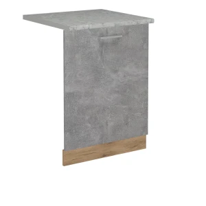 Opvaskemaskinens frontpanel R-Line Beton 60 cm med bordplade Vicco