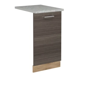 Pannello frontale della lavastoviglie R-Line Grigio nobile 45 cm, Piano di lavoro Marmo Vicco