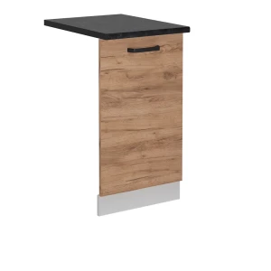 Opvaskemaskinens frontpanel R-Line Gold power oak 45 cm , BP Antracit Vicco