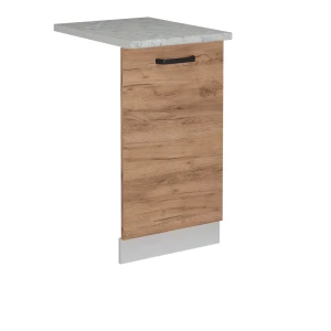 Opvaskemaskinens frontpanel R-Line Gold power oak 45 cm med bordplade Vicco