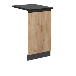 Opvaskemaskinens frontpanel R-Line Gold power oak 45 cm , BP Antracit Vicco