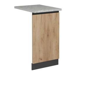 Opvaskemaskinens frontpanel R-Line Gold power oak 45 cm med bordplade Vicco